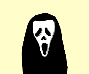 300x250 scream mask drawing - Scream Mask Drawing