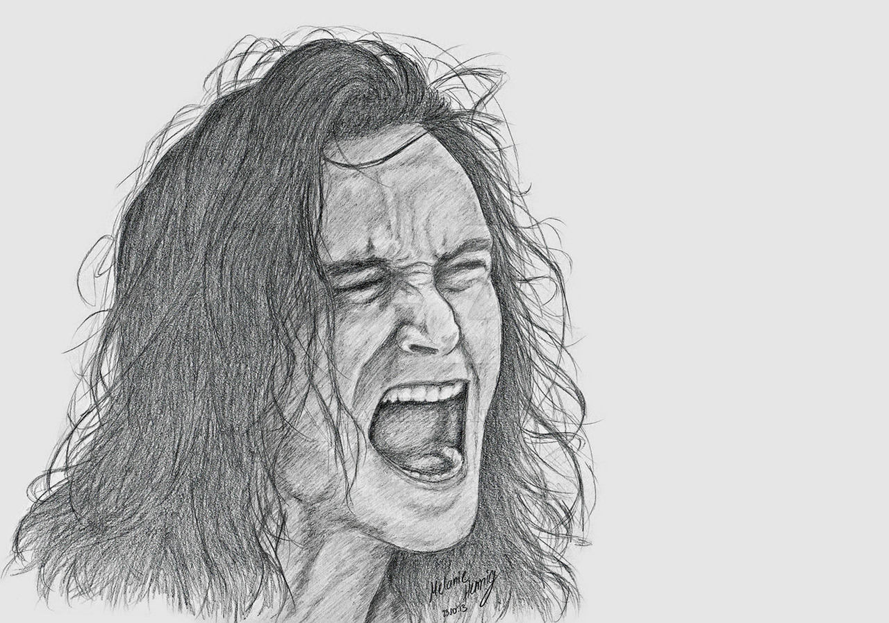 1280x898 Screaming Drawing For Free Download - Screaming Face Drawing
