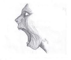 243x207 Screaming Face Drawings - Screaming Face Drawing