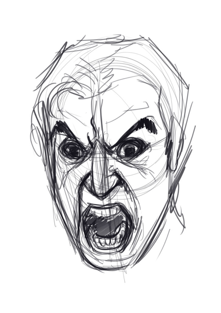 Screaming Face Drawing at Explore collection of