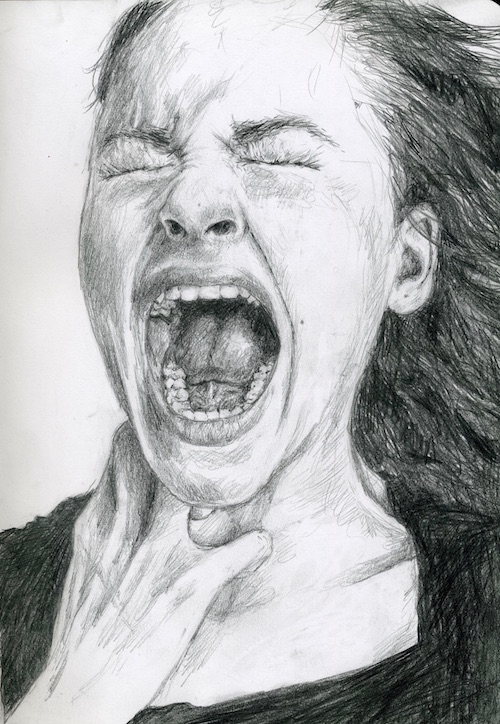 Screaming Face Drawing at Explore collection of