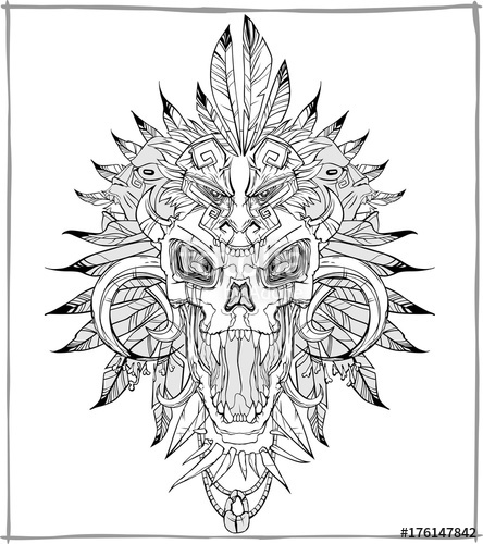 444x500 screaming skull vector stock image and royalty free vector - Screaming Skull Drawing