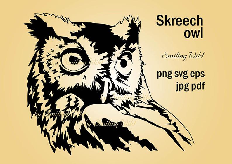 794x562 screech owl art design clipart silhouette owl drawing png etsy - Screech Owl Drawing
