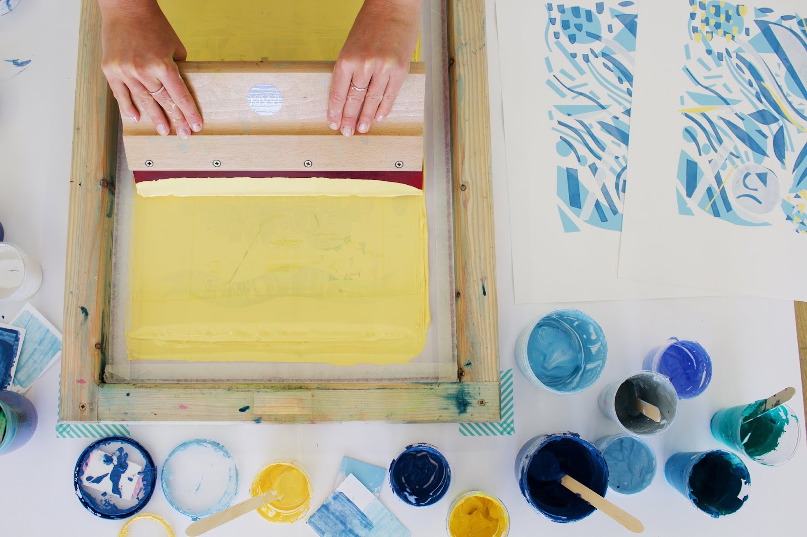 1600x1066 Kiwi Print Studio Full Day Screen Printing Workshops - Screen Printing Drawing