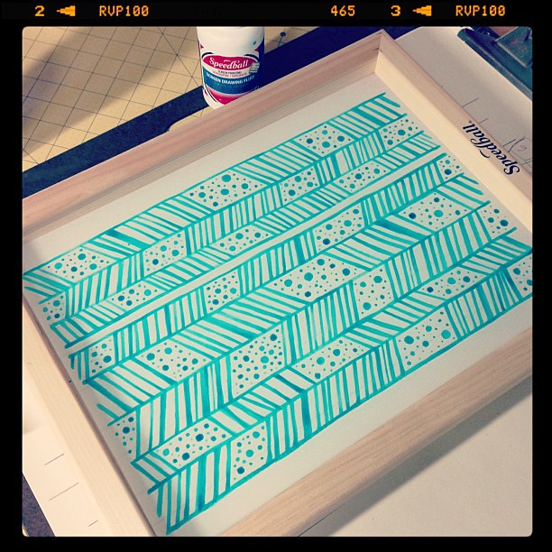 612x612 Spotted Stones Saturday Screen Printing - Screen Printing Drawing