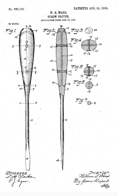 386x640 factory drawing of the screwdriver used in jeep tool kits - Screwdriver Drawing