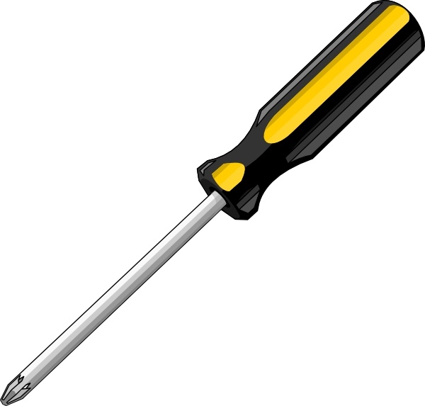 600x573 bigredsmile a screwdriver clip art free vector in open office - Screwdriver Drawing