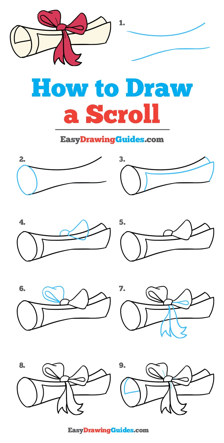 736x1455 how to draw a scroll - Scroll Drawing