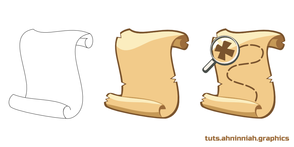 1000x500 inkscape tutorials how to draw a scroll - Scroll Drawing