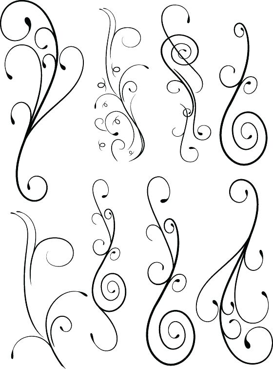 560x756 Scroll Template With Lines - Scroll Drawing Template