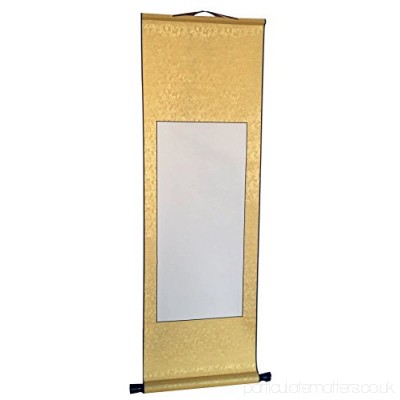 400x400 horbous silk chinese calligraphy blank hanging scrolls - Scroll Paper Drawing