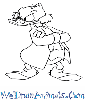 300x350 how to draw scrooge mcduck - Scrooge Drawing