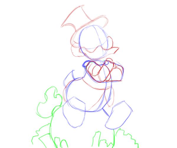600x500 how to draw disney characters scrooge mcduck - Scrooge Drawing