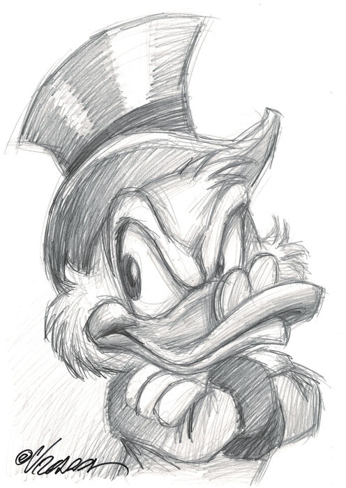 496x700 annoyed scrooge mcduck - Scrooge Drawing