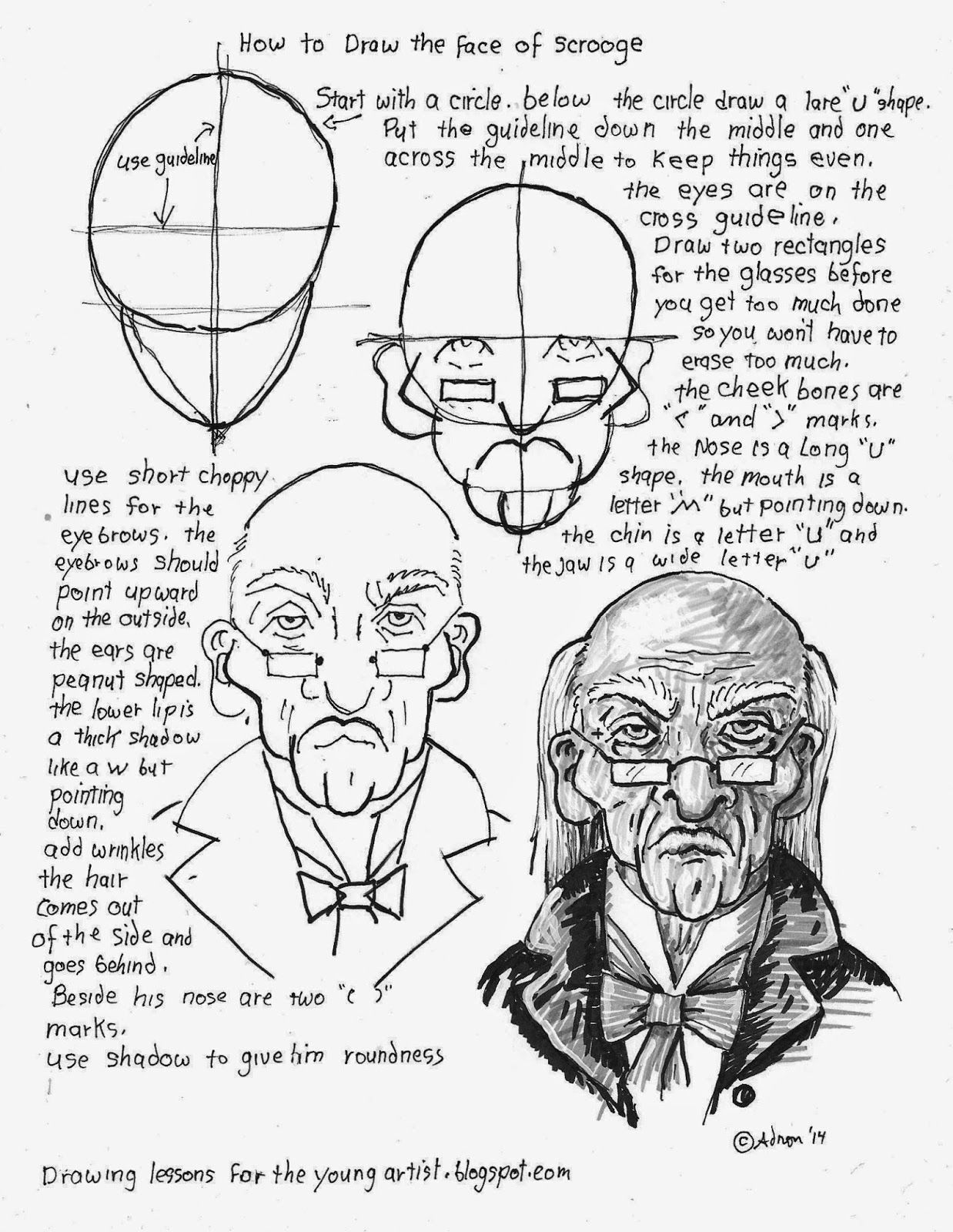 1238x1600 a printables, tutorals, techniques - Scrooge Drawing