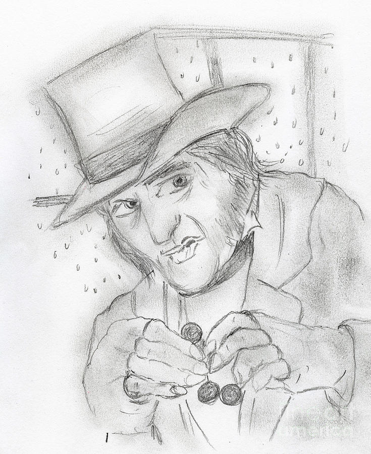 735x900 scrooge drawing - Scrooge Drawing