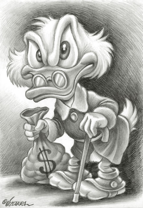 483x700 uncle scrooge - Scrooge Drawing
