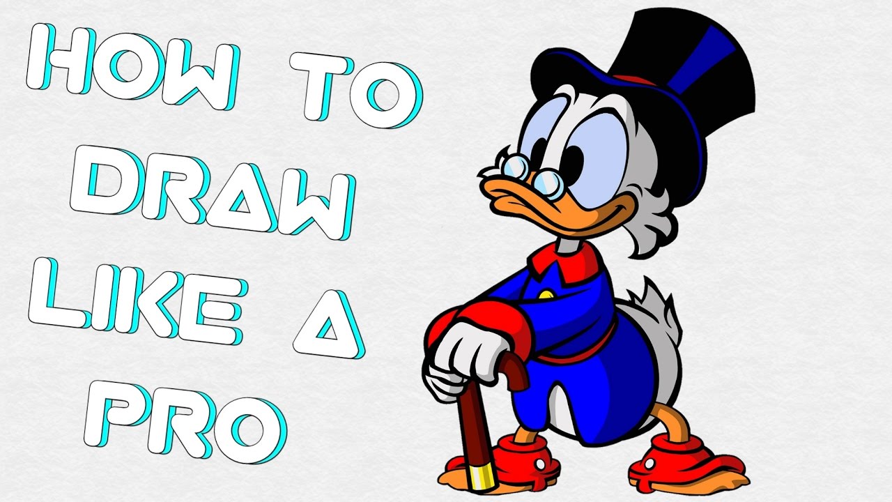 1280x720 How To Draw Scrooge Mcduck Like A Pro!!!' - Scrooge Mcduck Drawing