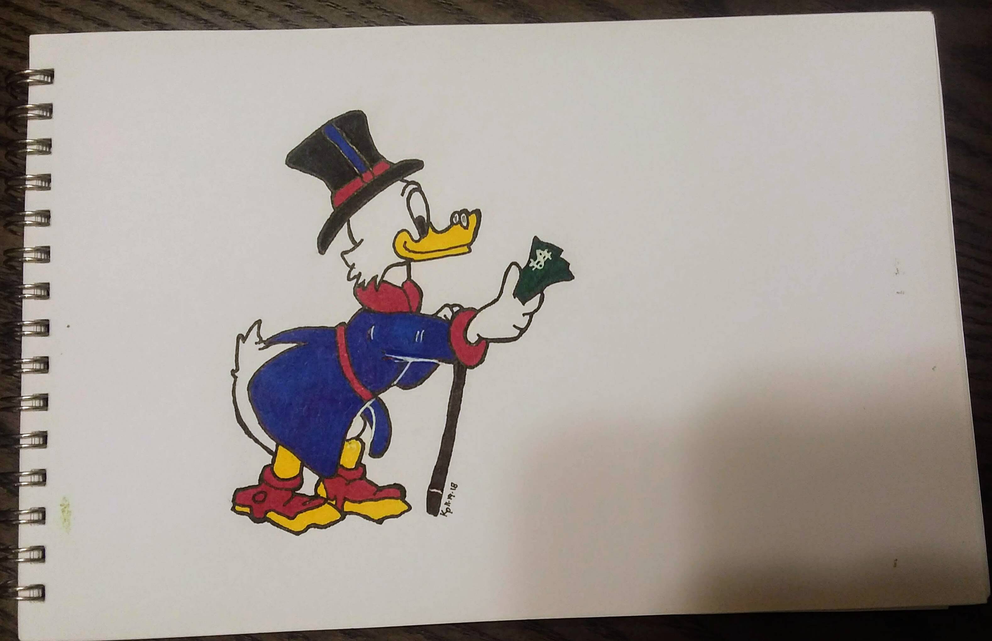 3156x2040 Scrooge Mcduck Learntodraw - Scrooge Mcduck Drawing