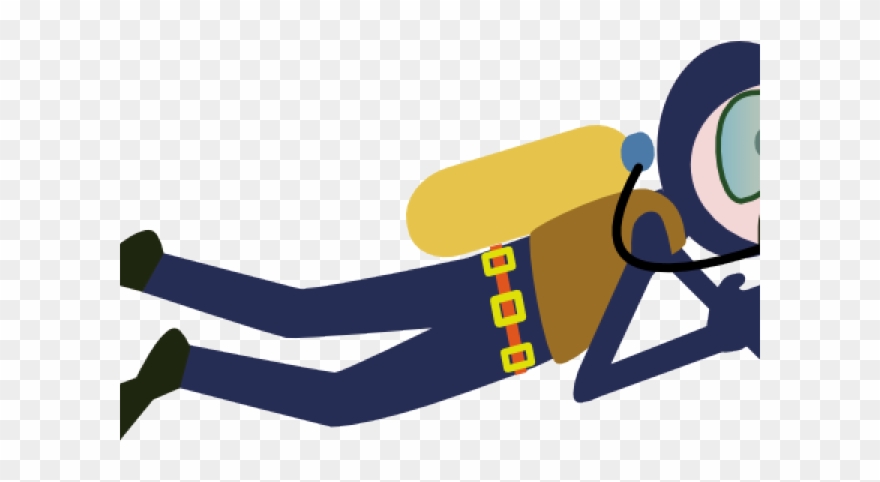880x482 scuba diver cartoon drawing clipart - Scuba Diver Drawing