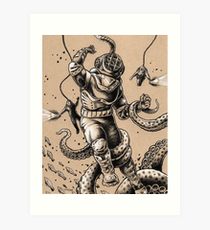 210x230 scuba drawing art prints redbubble - Scuba Drawing