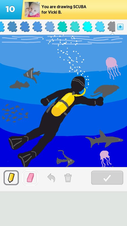 500x889 scuba drawings - Scuba Drawing