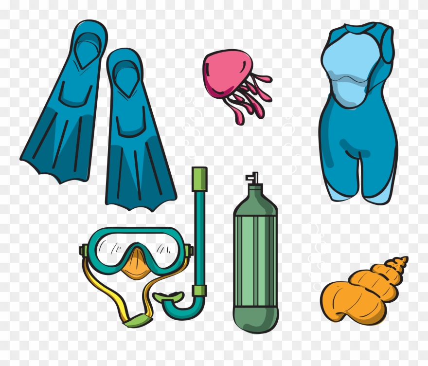 880x752 clipart boy diving - Scuba Drawing