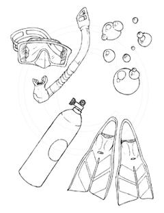 240x311 scuba gear - Scuba Tank Drawing