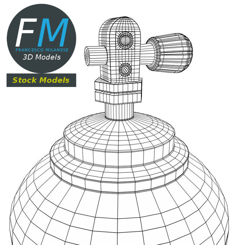 800x800 model scuba diving tank gas cylinder cgtrader - Scuba Tank Drawing