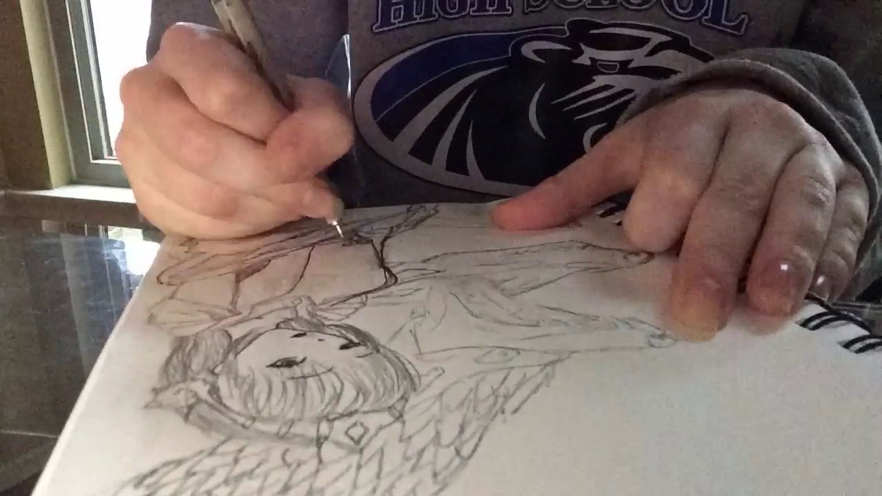 1280x720 Scylla Smite Speed Draw, Part One - Scylla Drawing