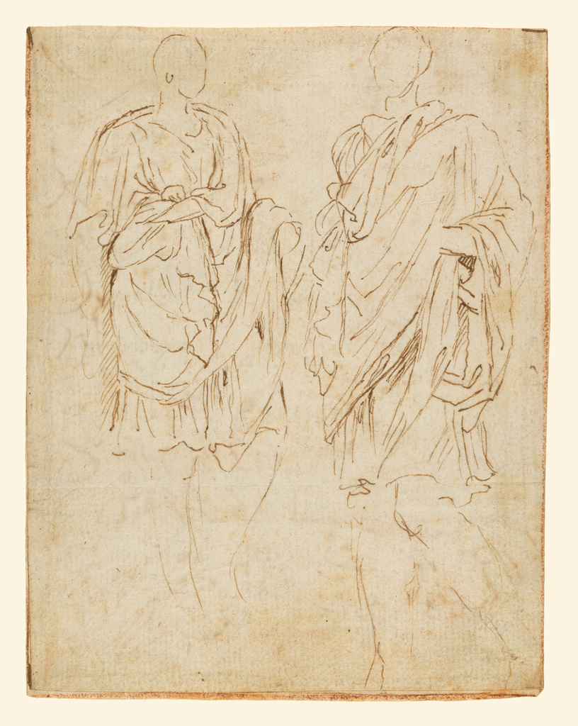 816x1024 two studies of an ancient statue - Scylla Drawing