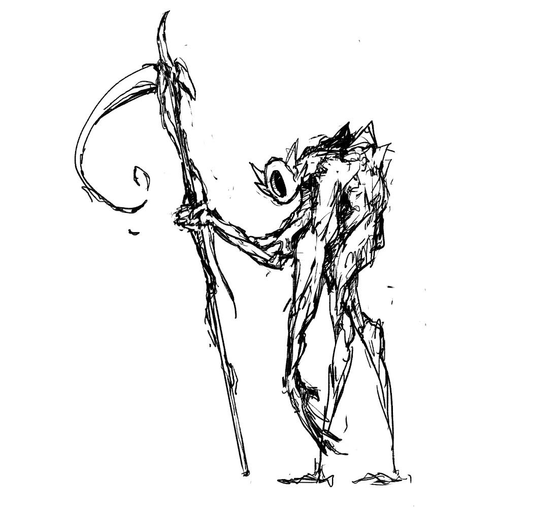 1052x1000 Scythe Guy Drawing - Scythe Drawing