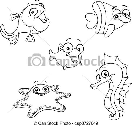 450x428 Pictures Free Drawings Of Sea Animals - Sea Animals Drawing
