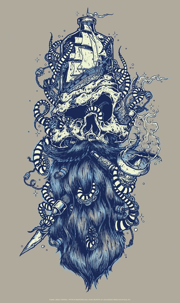 601x1008  - Sea Captain Drawing