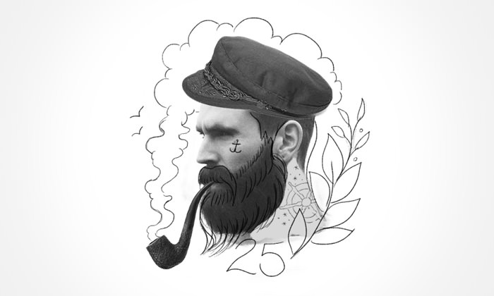 700x420 sketchbook sea captain stuck with pins - Sea Captain Drawing