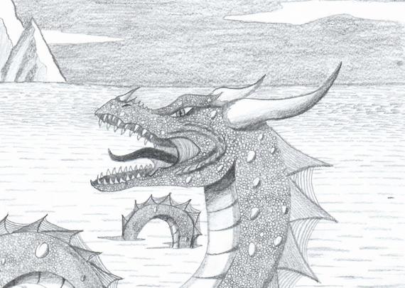 570x405 Sea Dragon Coloring - Sea Dragon Drawing