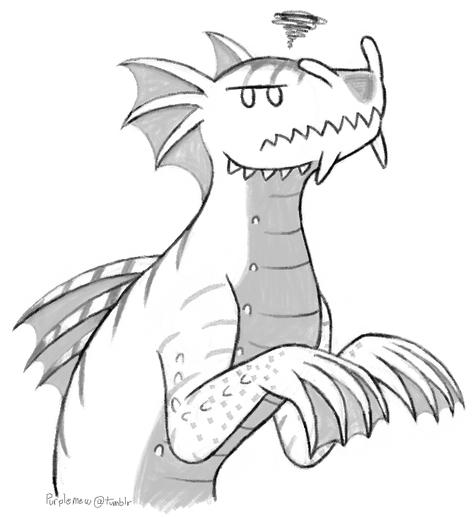 672x732 Tikara Tumblr Yesterday's Warmup Doodle Of A Sea Dragon - Sea Dragon Drawing