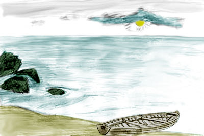 400x267 How To Draw A Sea - Sea Drawing