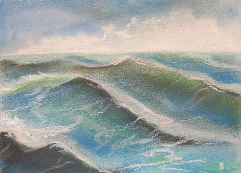 770x552 Waves In The Sea Drawing - Sea Drawing