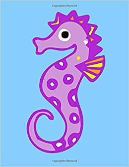 260x335 Seahorse Sketchbook Seahorse Bordered Sketchbook - Sea Horse Drawing