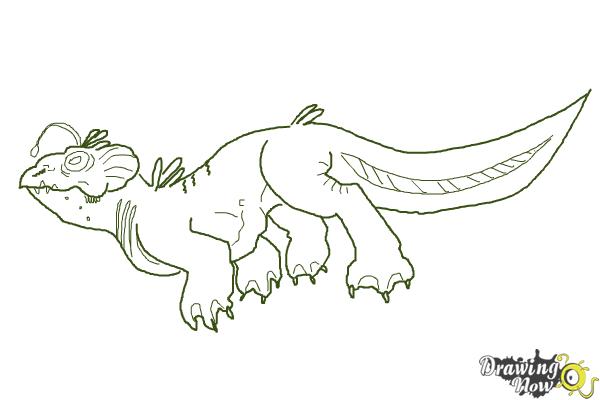 600x400 How To Draw A Sea Monster - Sea Monster Drawing