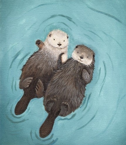 430x495 Collection Of Free Otter Drawing Sad Download On Ui Ex - Sea Otter Drawing