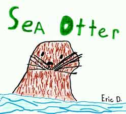 248x225 writing models - Sea Otter Drawing