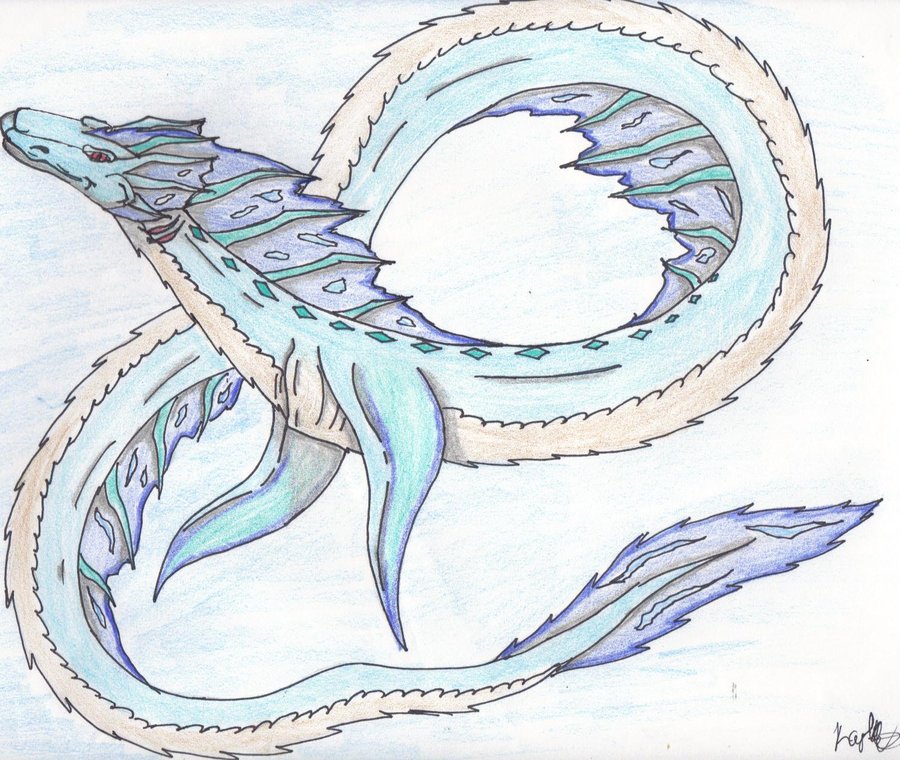 Sea Serpent Drawing at Explore collection of Sea