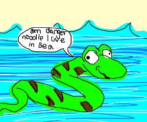 300x250 Sea Snake Drawing - Sea Snake Drawing