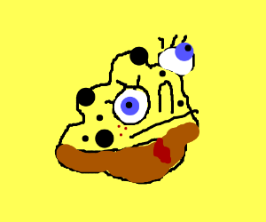 300x250 spongebob shaped like a sea sponge drawing - Sea Sponge Drawing