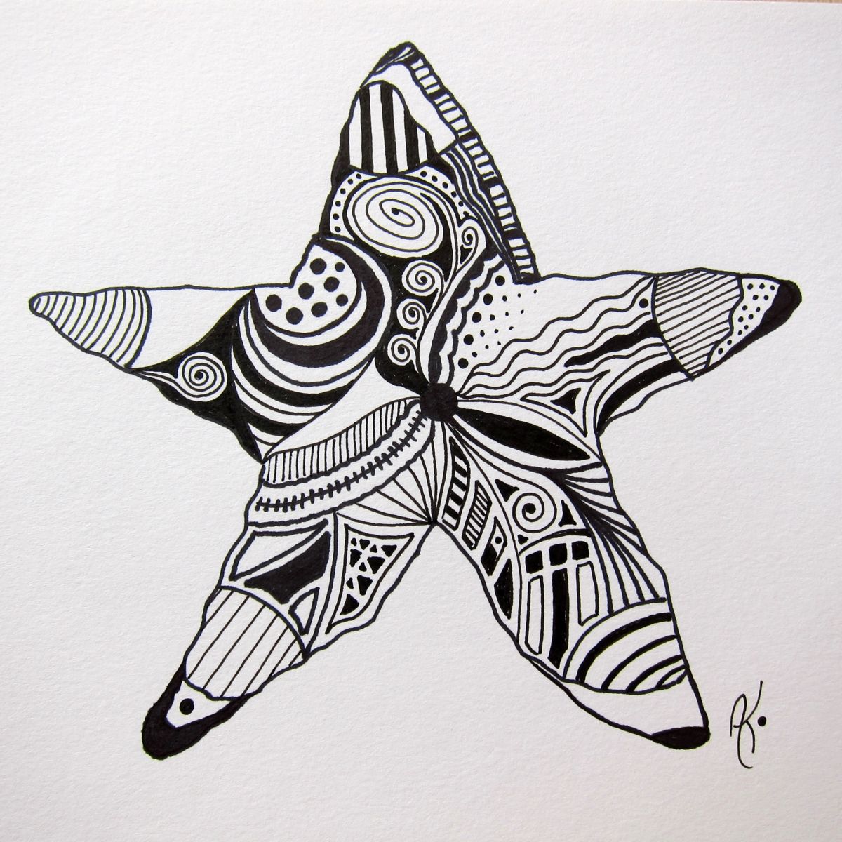 Sea Star Drawing at PaintingValley.com | Explore collection of Sea Star ...