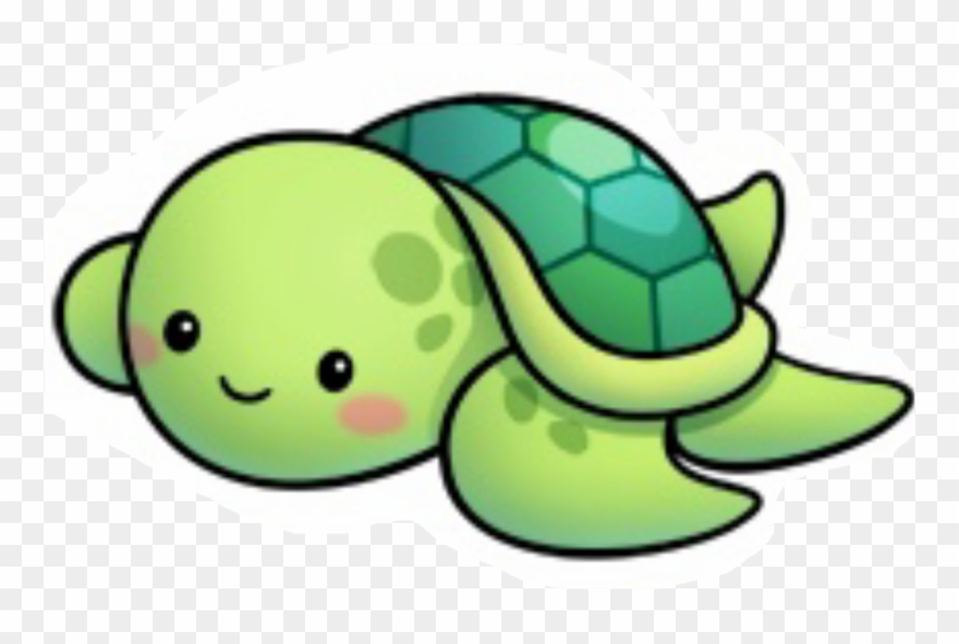 880x591 Turtle Sticker - Sea Turtle Drawing