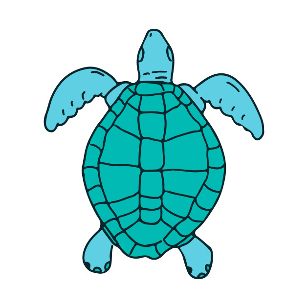 630x630 Sea Turtle Swimming Drawing - Sea Turtle Drawing For Kids