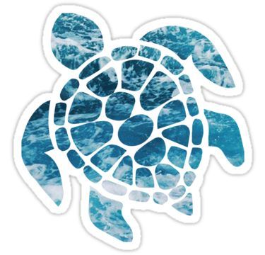 375x360 ocean sea turtle sticker in products stickers, macbook - Sea Turtle Drawing Tumblr